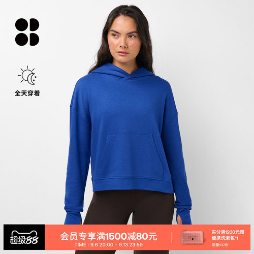 AfterClass休闲短款连帽套头卫衣