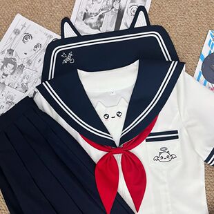 【灵灵酱】知半城正版日系幼稚园可爱学生jk制服水手服秋长袖套装