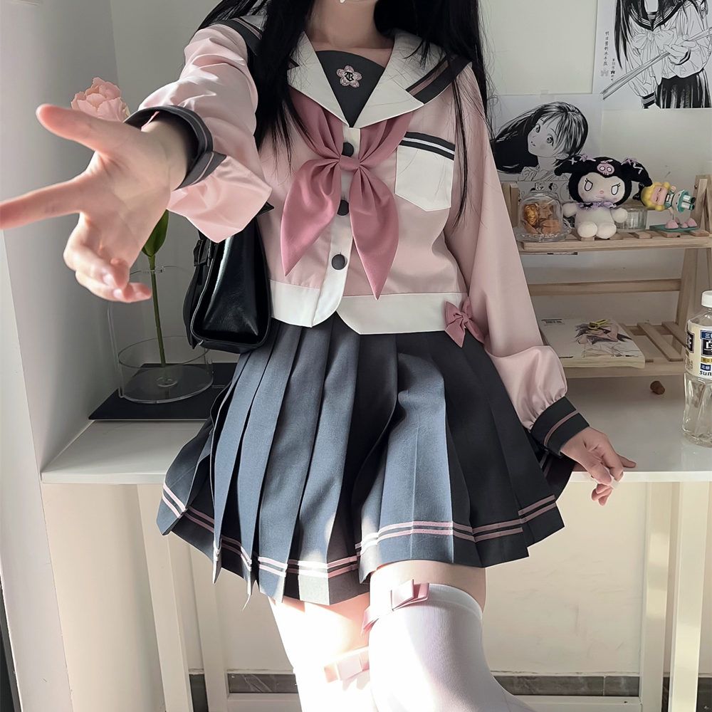【池原樱】南御社原创正版水手服jk制服校供学院风长袖基础款套装
