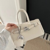 爱心凯莉包小众韩系百搭手提斜挎包包女手拎包2025新款 软软 包