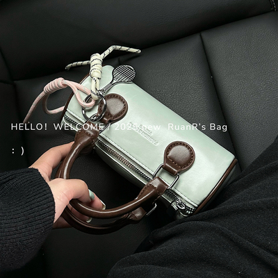 软软的包 薄荷生巧圆筒包 韩系小众百搭手提斜挎包包女休闲ins