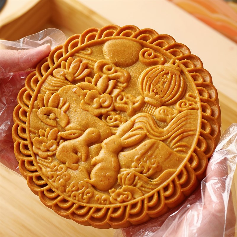山姆超市闽南特产网红大月饼芋泥麻薯中秋月饼咸蛋黄肉松馅饼零食