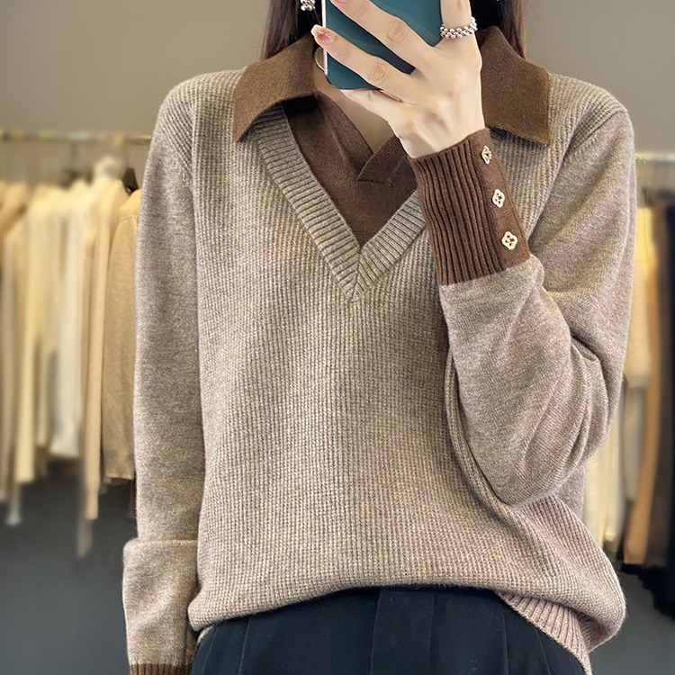 秋冬新款美拉德搭配毛混