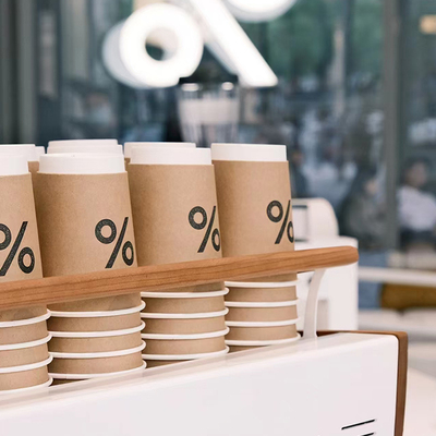 一次性咖啡杯加厚食品级双层中空纸杯热饮带盖奶茶定制logo