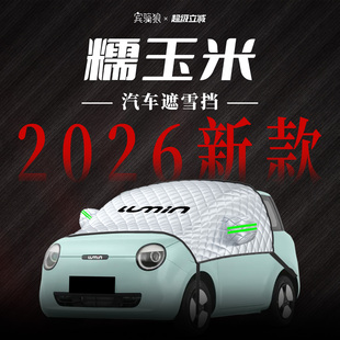 适用长安糯玉米LUMIN汽车遮雪挡罩车衣前挡风玻璃车罩防雪防冻