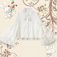 Lolita dress lace lolita innerwear sleeved blouse long-sleeved stylish new cute lace jsk top thumbnail 6