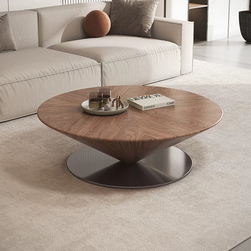 现代简约悬浮飞碟茶北欧小户型创意客厅网红圆形高端沙发边几组合