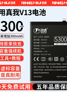 (增加续航)品质京虎适用于真我V13电池扩容大容量可拆卸内置手机电池高容增强版魔改更换旗舰版BLP803非原装