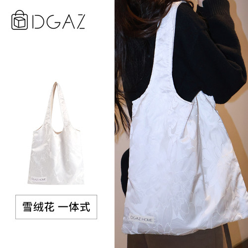 DGAZ HOME雪绒花一体式国风帆布袋单肩妈咪包新中式2026春夏