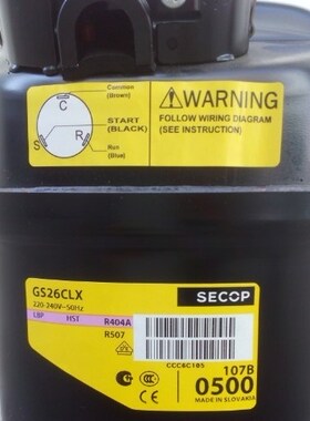 原装丹佛斯斯科普GS26MLX GS26CLX GS34CLX制冷压缩机R404a R507a