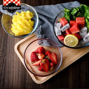 厨房带盖发面盆家用大号玻璃和面盆钢化玻璃打蛋盆耐热揉面烘焙盆