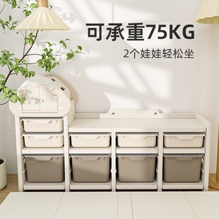 英禾玩具收纳架置物架大容量宝宝储物柜婴儿家用多层分类神器柜子