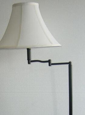 欧美批五金摇臂落地灯172CM铁烤漆布罩灯简约高奢风房间