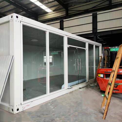 集装箱门禁房工地茶水间吸烟室移动VR展厅玻璃幕墙箱式活动房