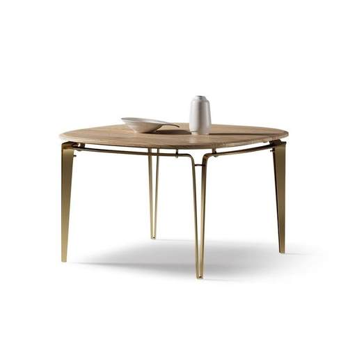 现代轻奢实木餐桌别墅大平层餐厅系列极简方形家用简约餐桌椅组合