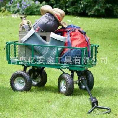 网车工具车超市花店搬运物料网车四轮手拉运货车花园工具网车