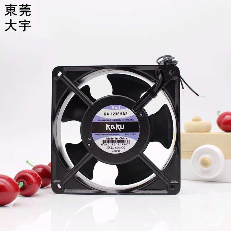 KAKU卡固 KA1606HA2 220V 0.12A 全金属 实验柜风扇 轴流风机