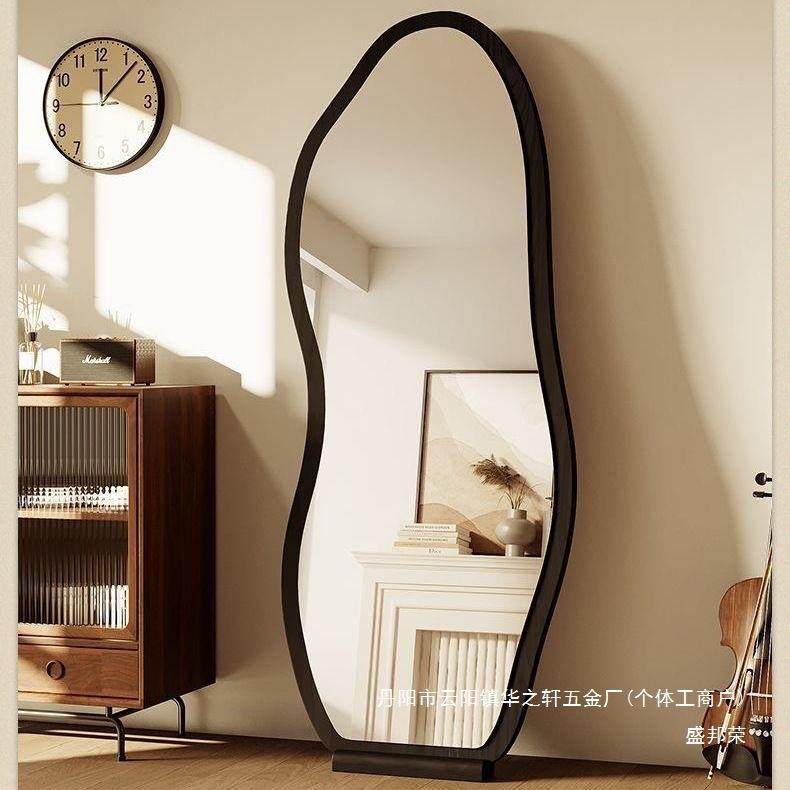 法式复古全身镜落地镜家用设计师异形穿衣镜感网红试衣大