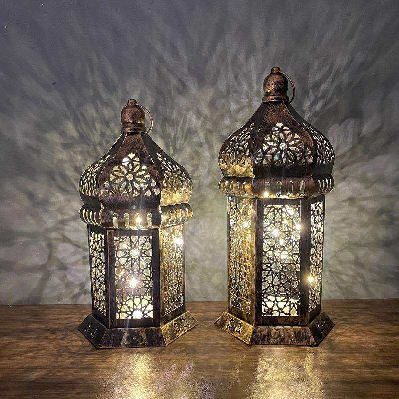 爆款铁艺手提风灯斋节LED镂空马灯家居装饰氛围摆件,影音电器,更多影音配件,淘宝优惠券,粉丝福利购,淘宝优惠卷