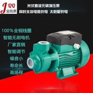 太阳能光伏直流无刷12v24V48太阳能水泵自吸增压旋涡高扬程QB60泵