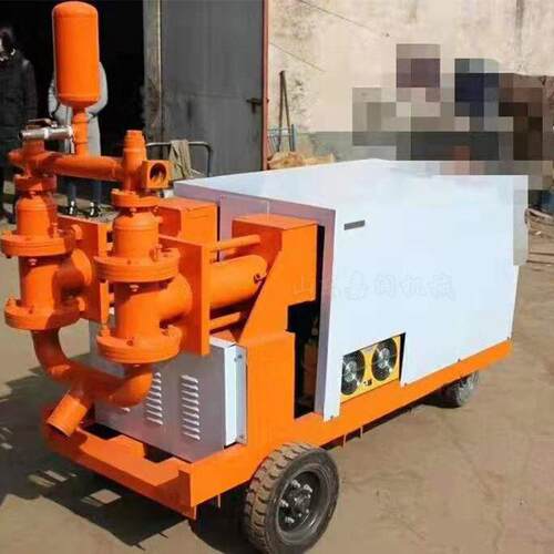 水泥砂浆双液注浆泵7.5kw双缸灌浆机隧道支护高压注浆机