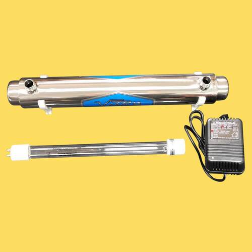 过流式紫外线消毒器GMZ-20A水处理设备杀菌灯管道式304不锈钢2T/H