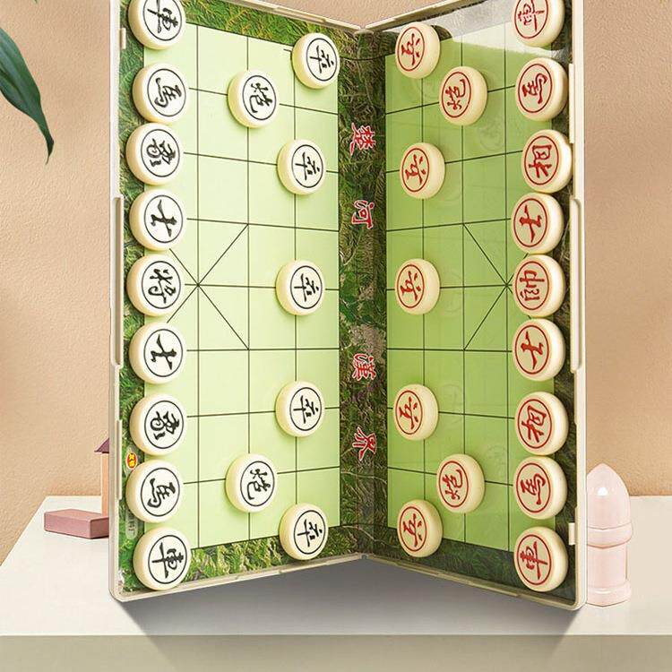 书本式磁性中国象棋大号折叠棋盘便携式学生儿童比赛磁铁阴雕