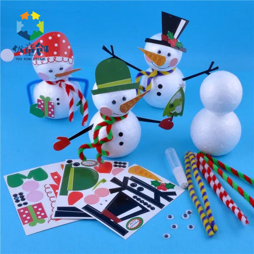 雪人立体手工diy幼儿园圣诞树