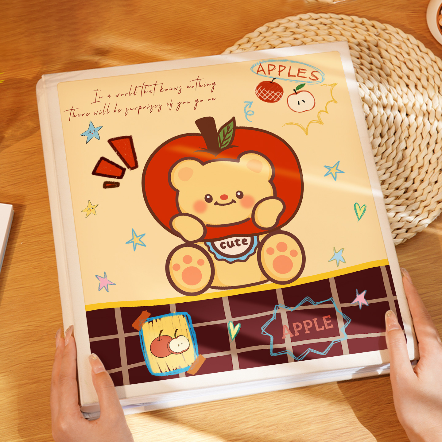 可爱小熊插页大容量相册