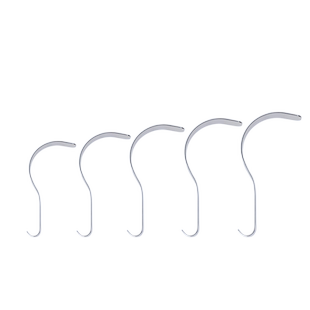 不锈钢深部拉钩S形大腹壁 腹部拉钩阑尾双头拉钩甲状腺拉钩组织