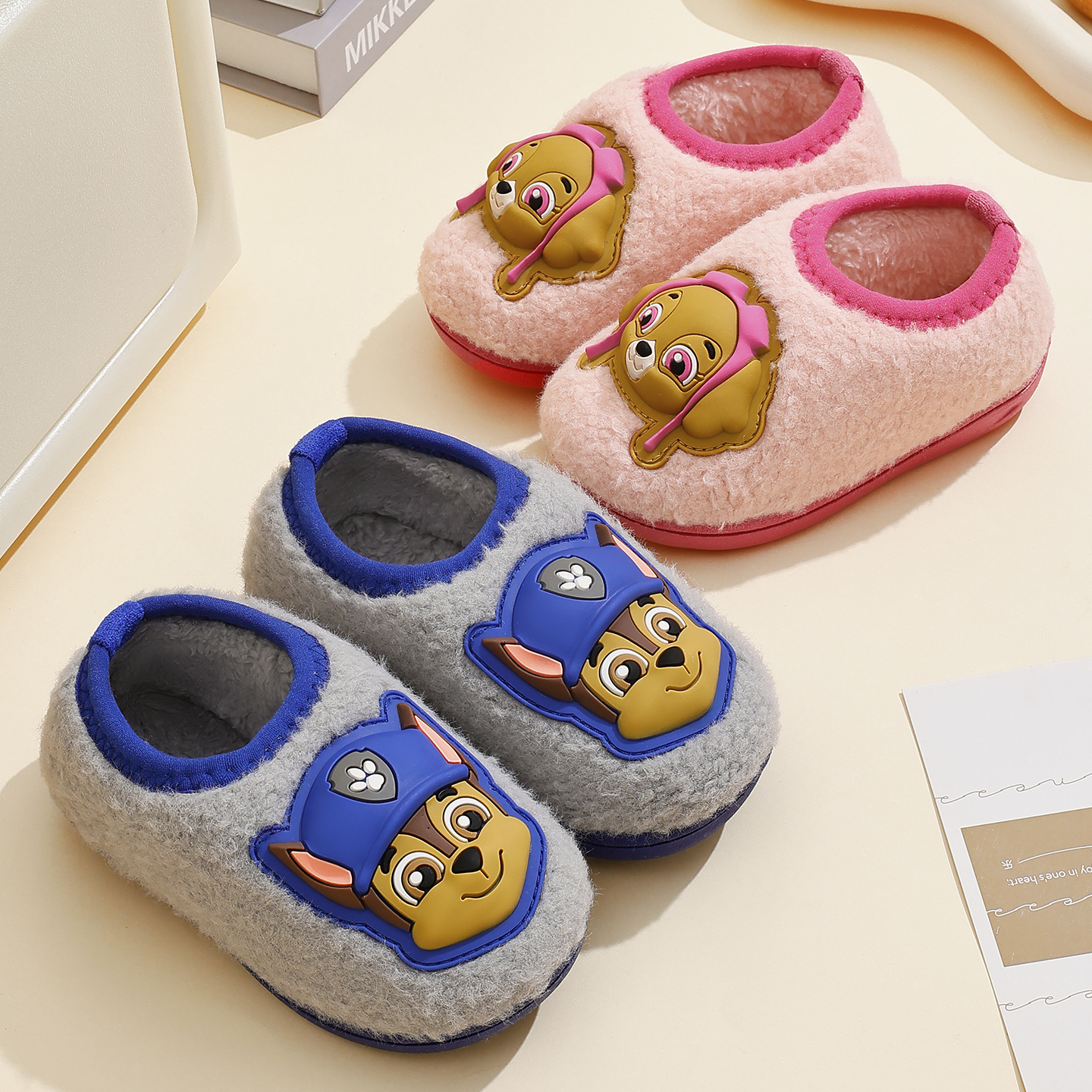 儿童棉拖鞋防滑保暖柔软卡通冬季