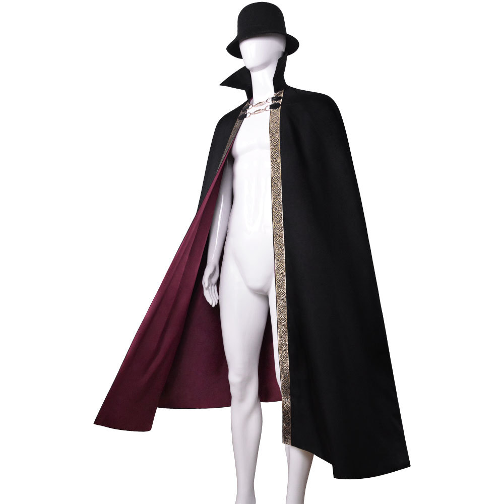 Vampire Baron Cloak Costume Halloween Stage Role Performanc