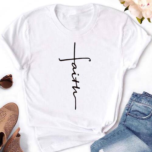 纯棉T恤女FaithWomenL