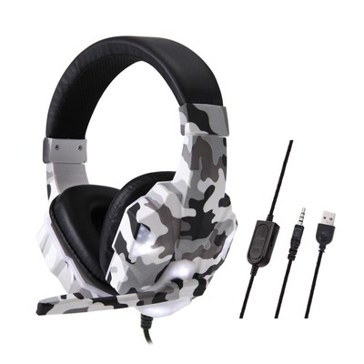 Camoufla Gaming Headset Wired Headphones For PC PS4 Xbox One