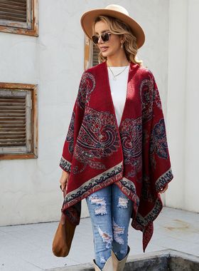 New plaid print elegant socialite travel fashion warm shawl