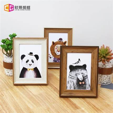 相框摆台5寸6寸7寸8寸10寸A4挂墙画框婚纱创意加洗照片相册框定制