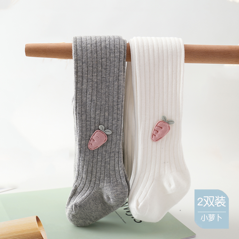 女童连裤袜春秋薄款纯棉宝宝