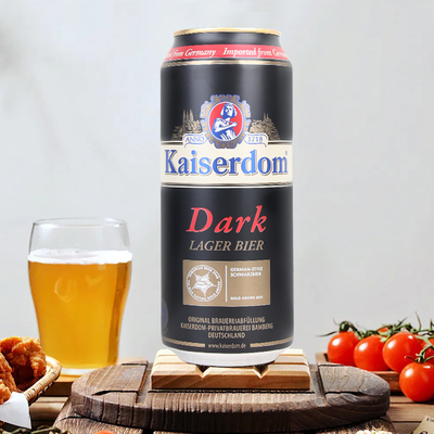 德国进口凯撒啤酒Kaiserdom小麦黑啤酒500ml*24罐整箱