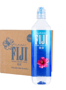 斐济进口斐泉fiji water天然矿泉水700ml*12瓶泡茶饮用水整箱