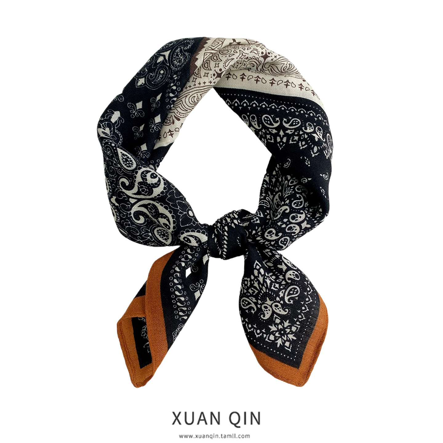 杏色腰果复古春秋丨小方巾女士丝巾护颈围脖新款围巾百搭领巾,服饰配件/皮带/帽子/围巾,围巾/丝巾/披肩,淘宝优惠券,粉丝福利购,淘宝优惠卷