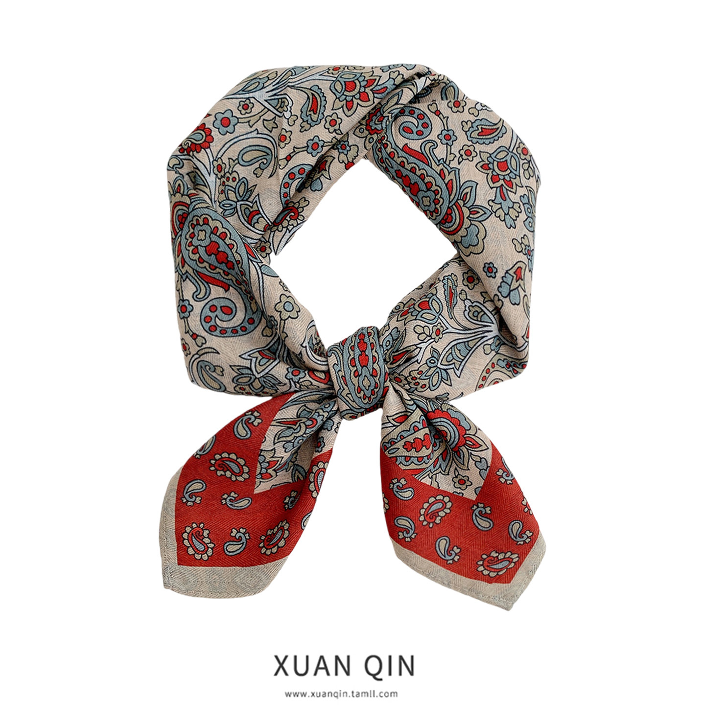 复古腰果花双面印花仿棉麻小方巾女丝巾护颈围脖百搭春秋围巾新款,服饰配件/皮带/帽子/围巾,围巾/丝巾/披肩,淘宝优惠券,粉丝福利购,淘宝优惠卷