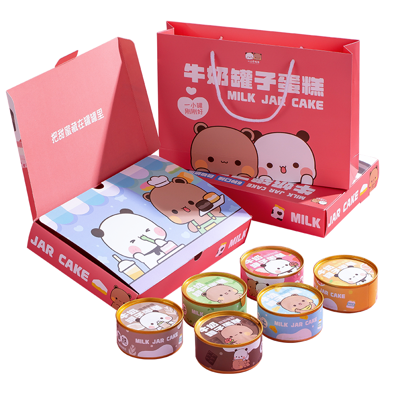 一二布布联名礼盒小罐子慕斯蛋糕