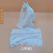 一片式 2件装 无肩带抹胸防走光女夏单层蕾丝一字肩打底内搭裹胸