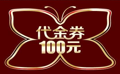 100元折扣代金券 即拍即发