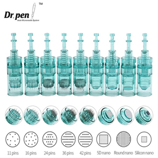 Dr.pen A6S电动微针纳米微晶头16针痘坑水光绿色卡扣专用针头正品