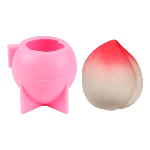 寿桃模具硅胶巧克力烘焙立体桃子形蛋糕甜品食品级奶冻磨具慕斯