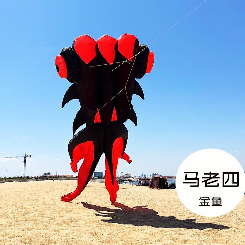 风筝飘舞马老四软体金鱼风筝