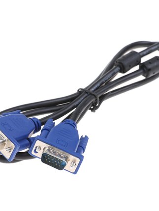 1.5M Computer Monitor VGA HD Cable 15Pin Adapter Copper TV