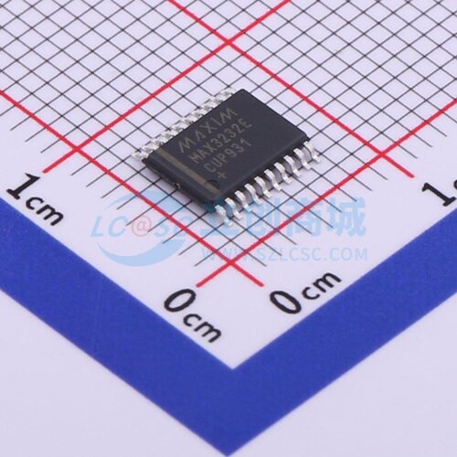 RS232芯片 MAX3232ECUP+T TSSOP-20 MAXIM(美信) 电子元器件配单