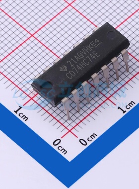 触发器 CD74HC74E DIP-14 TI/德州 电子元器件配单原装正品